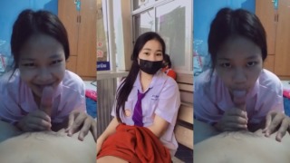 คลิปหลุดวัยรุ่น นักเรียนพานิช อมควยพ่อเลี้ยง เย็ดแนวครอบครัว เย็ดลูกเลี้ยง
