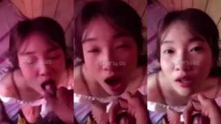 คลิปหลุดนักเรียน เด็กพาณิชย์สาวสวย อมควยแฟนหนุ่ม น้ำแตกใส่หน้า