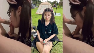 คลิปหลุดวัยรุ่น อมเด็ดสาวแว่น คลิปหลุดนักเรียนดูดควยแตกคาปาก